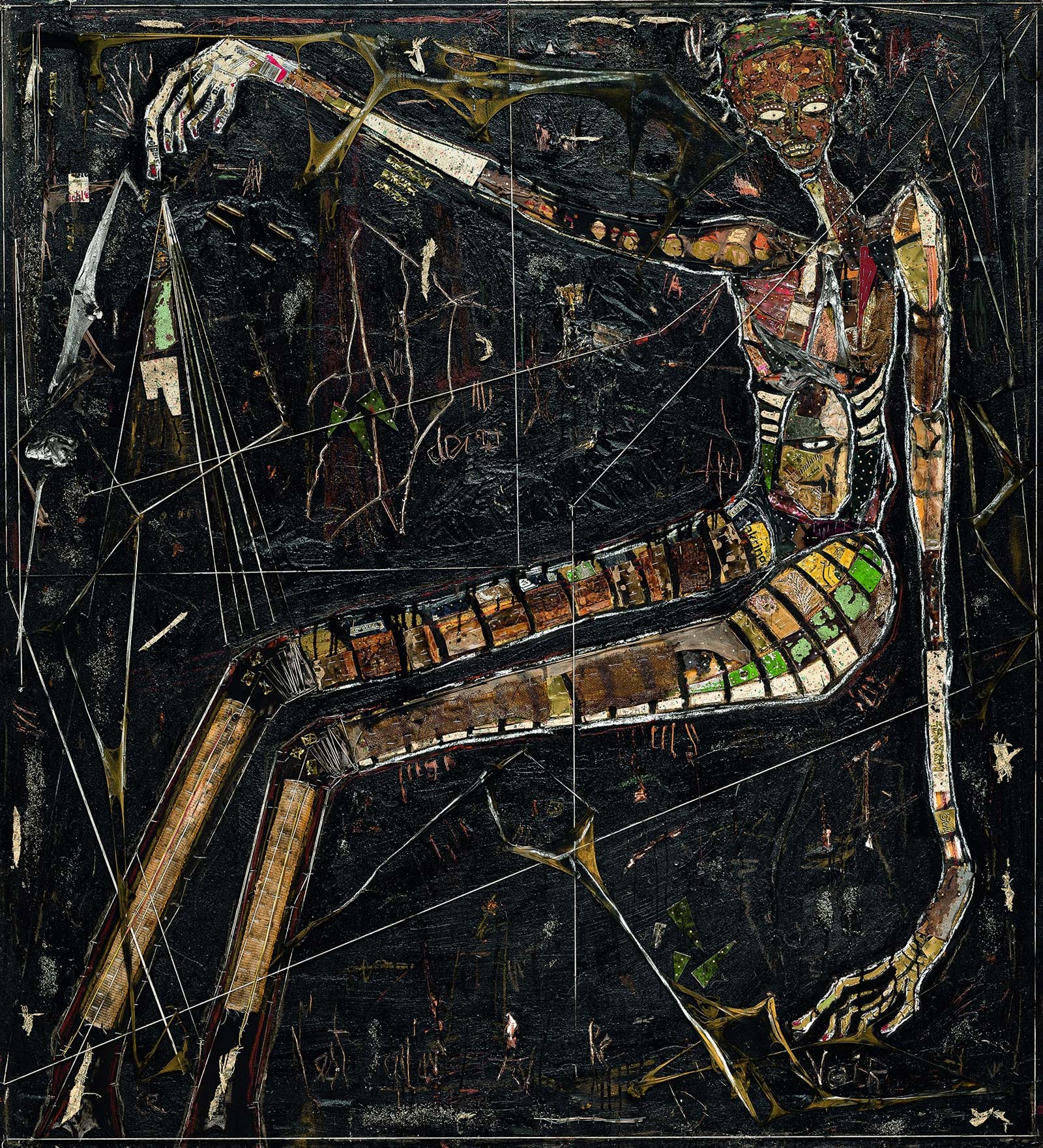 Alexandre Diop, Ce n‘est qu‘un au revoir, 2020. Privatsammlung, Wien © Alexandre Diop, Foto: 2021©Jorit Aust