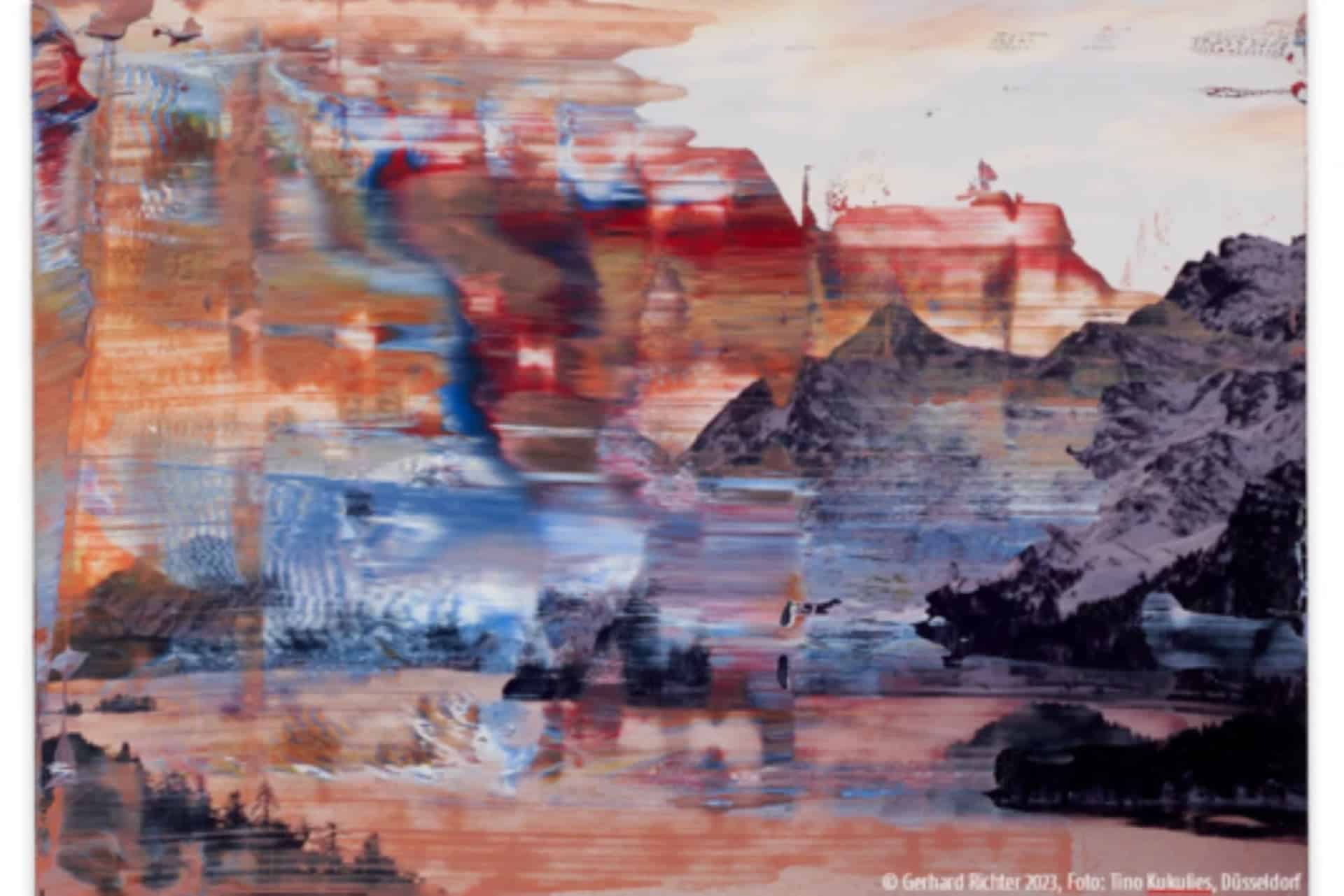 Segantini Museum St. Moritz, Ausstellung "Gerhard Richter - Engadin" © Gerhard Richter 2023
