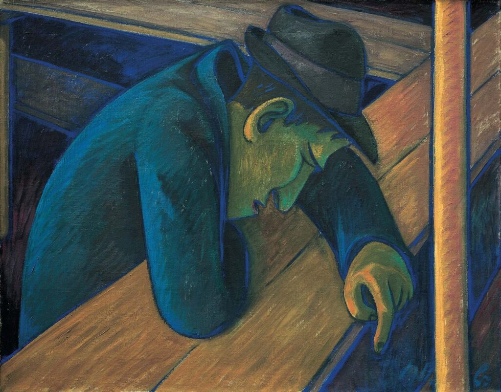 Werner Berg, Niederlage, 1954, Öl auf Leinwand, Werner Berg Museum Bleiburg | Pliberk