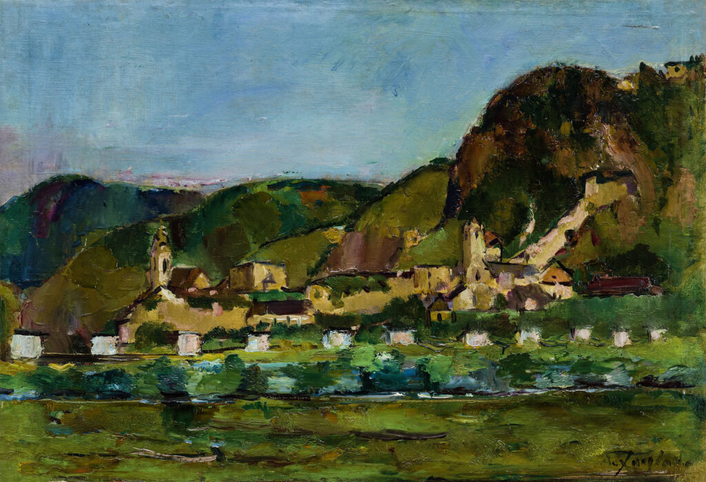 Anton Faistauer, Dürnstein, Öl auf Leinwand, 1913 © Landessammlungen NÖ