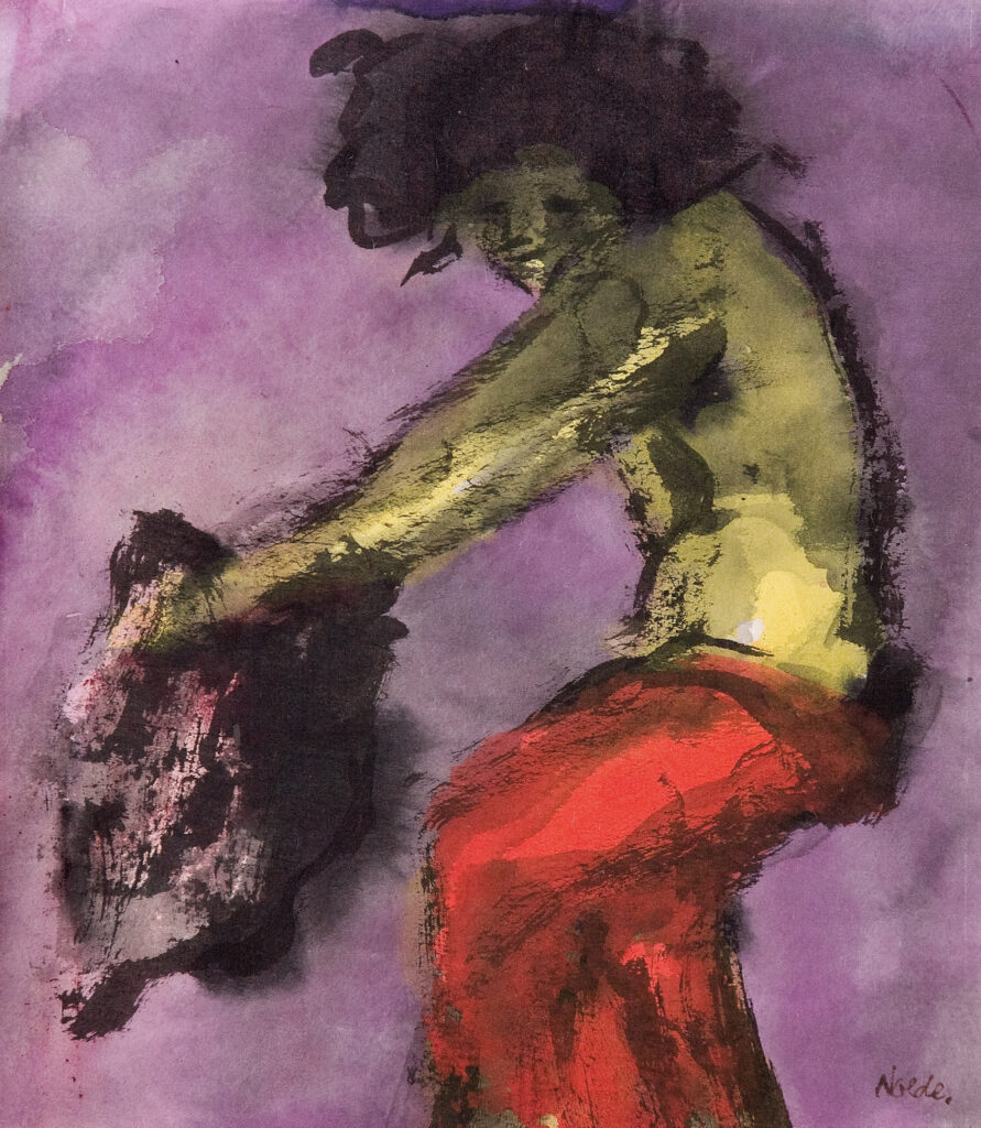 Emil Nolde, Tänzerin, um 1910/11, Sammlung Siegel / Museen Stade, Foto: Hartmut Sawatzky © Nolde-Stiftung, Seebüll