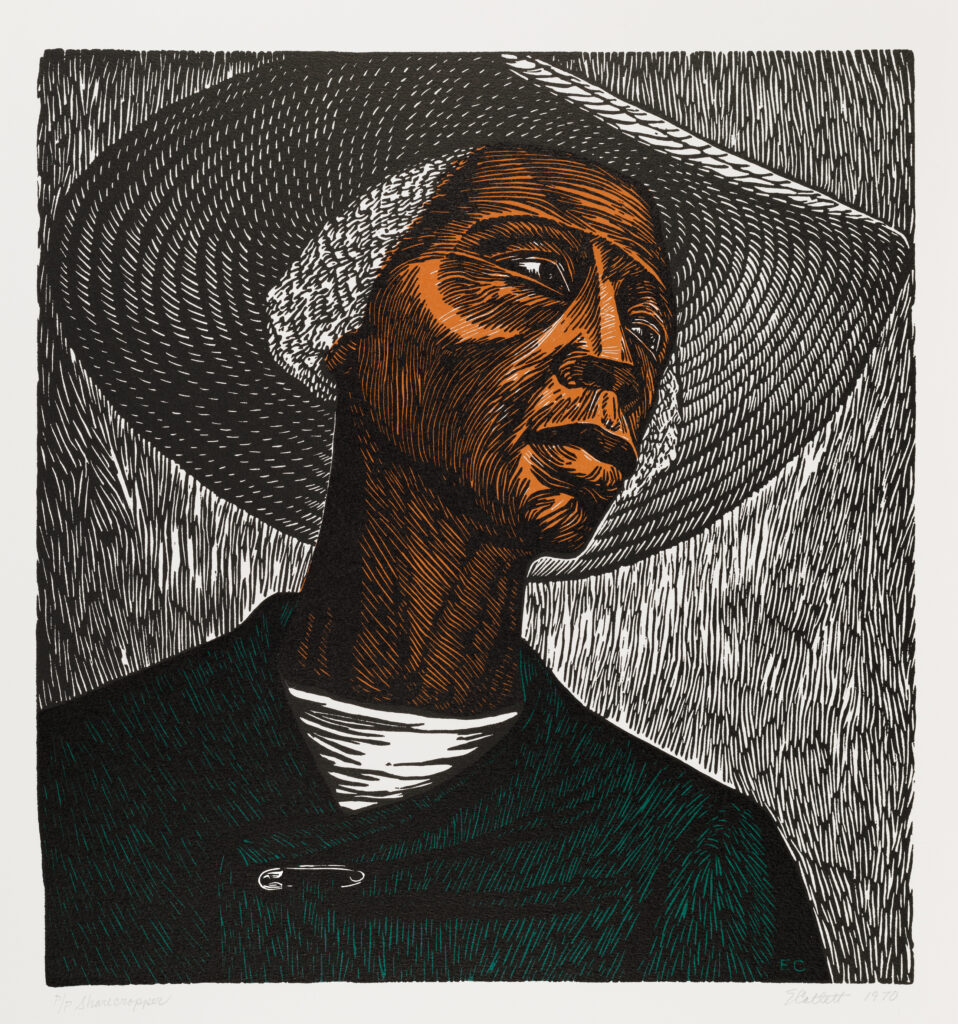 Elizabeth Catlett, Sharecropper, 1952/1970, MUSEUM MMK FÜR MODERNE KUNST, © Elizabeth Catlett Family Trust / VG Bild-Kunst, Bonn 2023, Foto: Axel Schneider