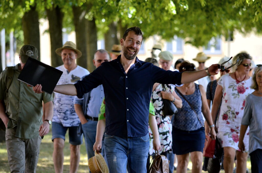 Fontane-Stadtspaziergang mit Schauspieler Hans Machowiak, Foto: Henry Mundt