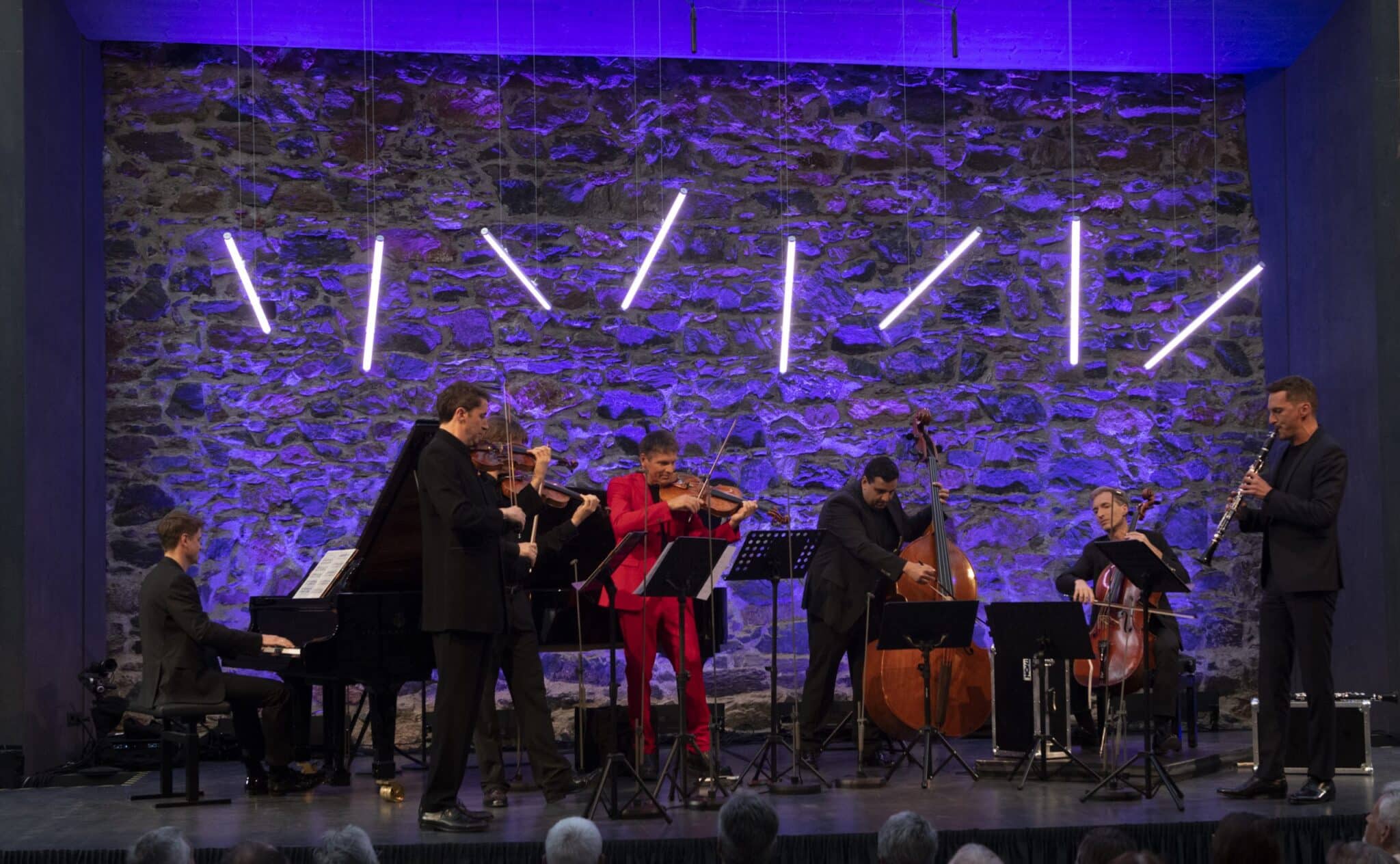 Philharmonix: Noah Bendix-Balgley, Sebastian Gürtler, Thilo Fechner, Stephan Koncz, Ödön Rácz, Daniel Ottensamer, Christoph Traxler. © Ferdinand Neumüller