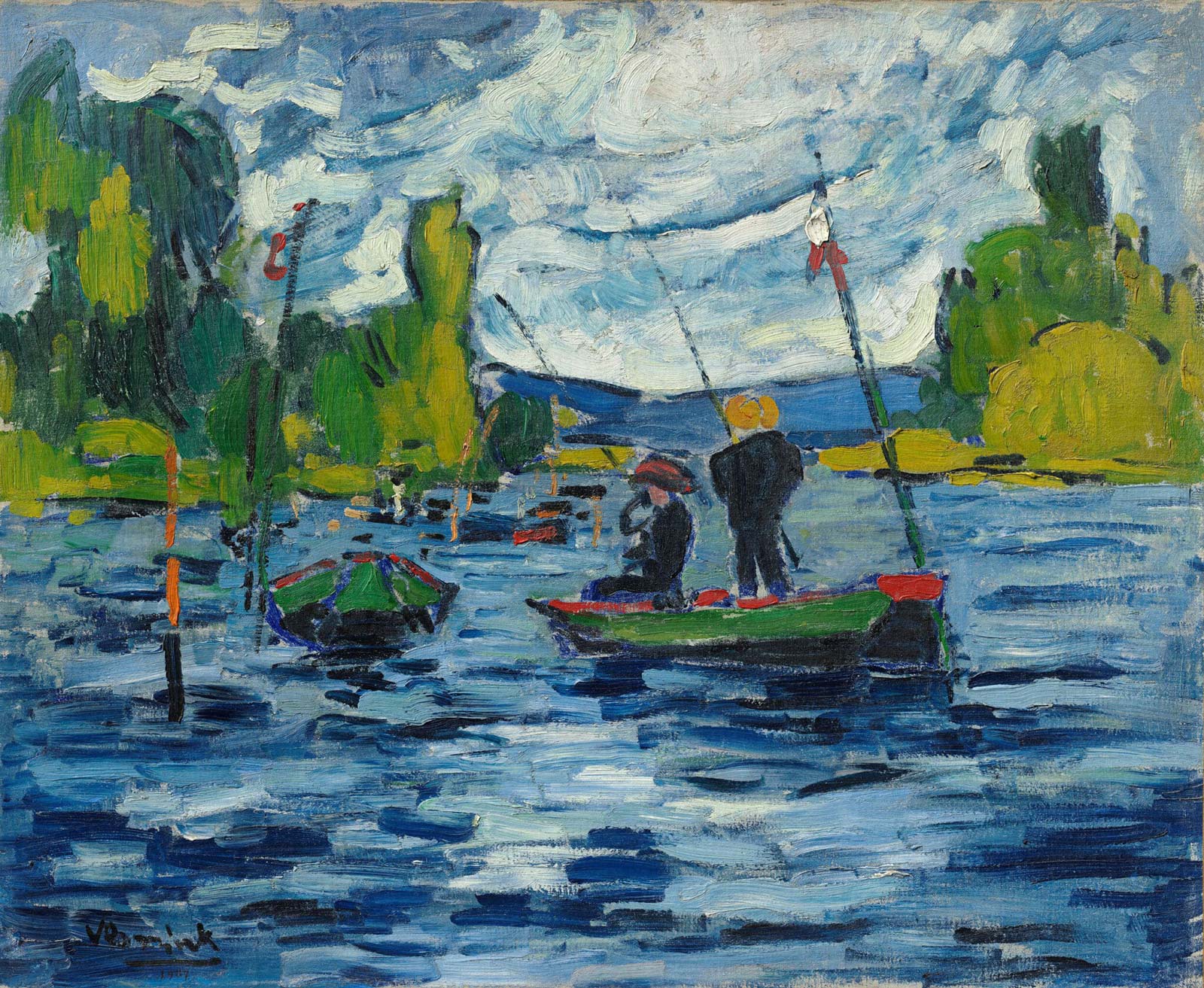 Maurice de Vlaminck: Die Angler, 1907 © Sammlung Hasso Plattner / VG-Bild Kunst, Bonn 2024