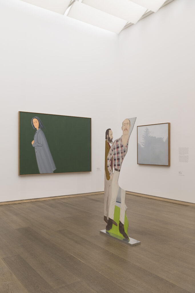 Installationsansicht „Alex Katz: Porträts und Landschaften" © Alex Katz. VG Bild-Kunst, Bonn [2024], Foto: Nicole Wilhelms, Bayerische Staatsgemäldesammlungen, Museum Brandhorst, München