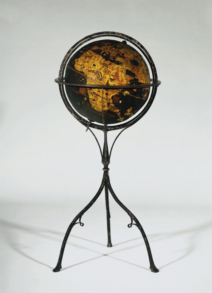 Behaim-Globus, Martin Behaim, Georg Glockendon d.Ä. u.a., Nürnberg, um 1491-1494 Foto: GNM, Jürgen Musolf