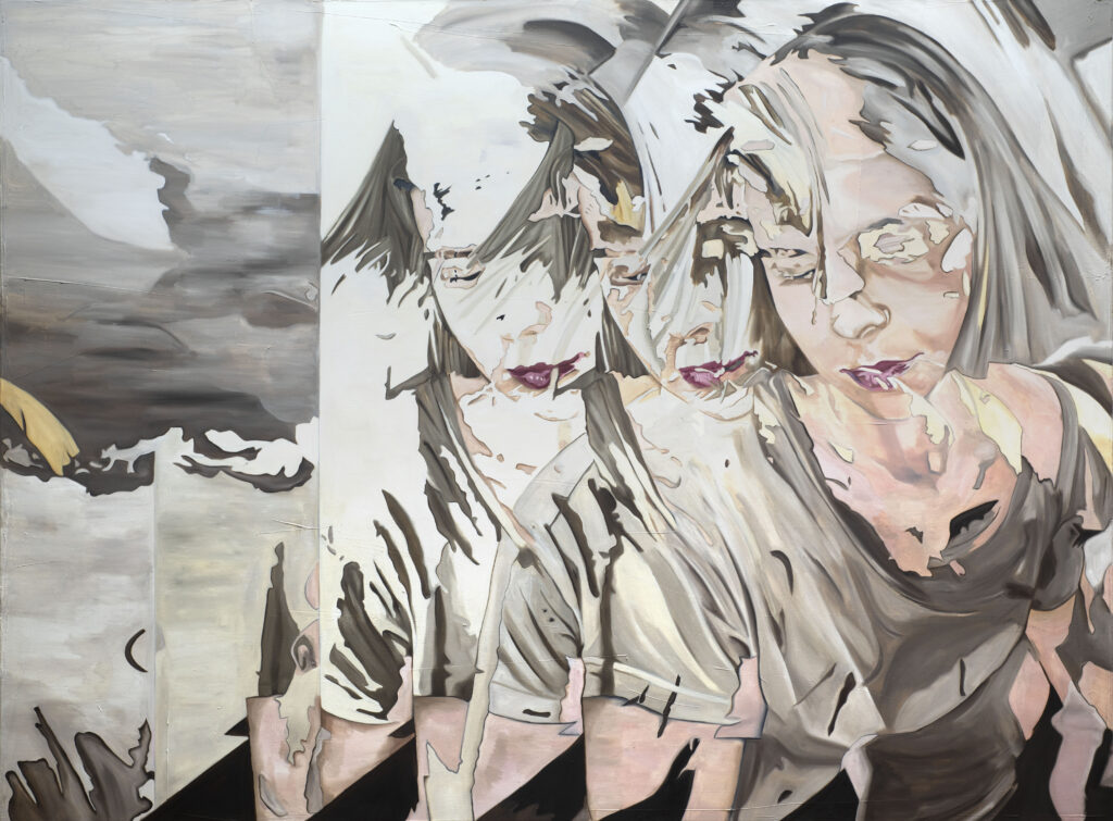 Christian Bazant-Hegemark, Law of Regression, 2023, Öl auf Leinwand, 180x240cm © [FKc] FORUM KUNST contemporary