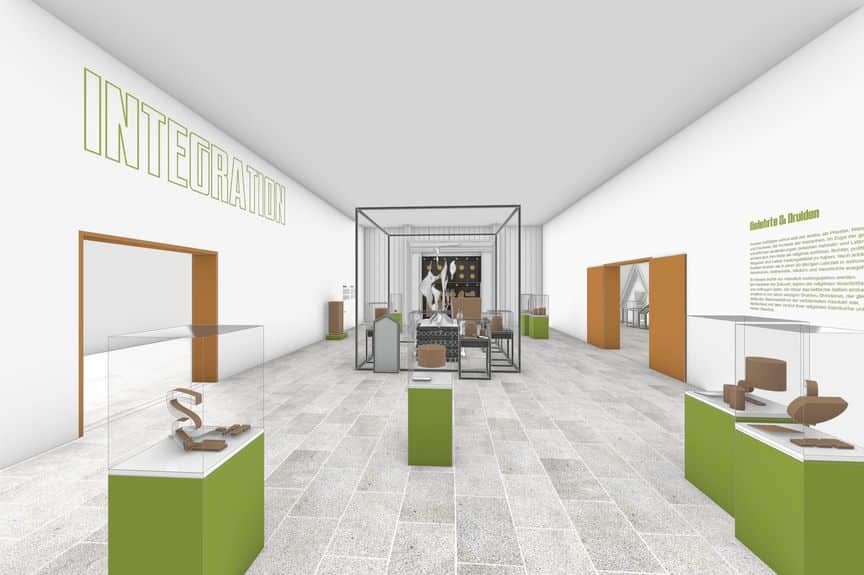 Blick in die Ausstellung „THE hidden LÄND – Wir im ersten Jahrtausend” © Archäologisches Landesmuseum Baden-Württemberg