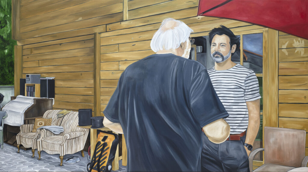 Christian Bazant-Hegemark, Invisible Time, 2023, Ölbild, 140x250cm © [FKc] FORUM KUNST contemporary