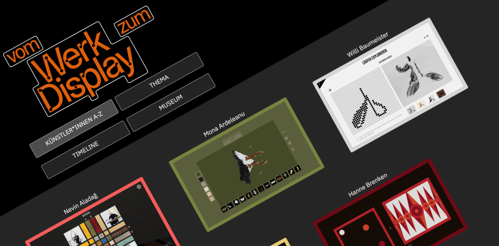 Screenshot der Web-Anwendung © Kunsthalle Mannheim