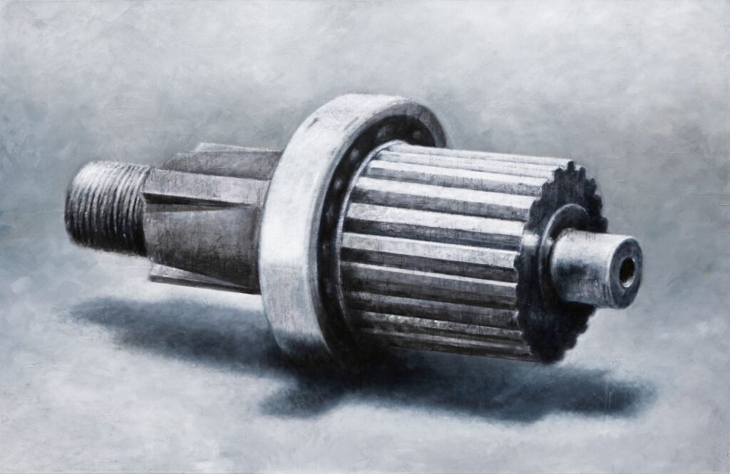 Richard Kaplenig, Duell, 2018, Öl auf Papier auf Leinwand, 130 x 200 cm, Foto: © Richard Kaplenig