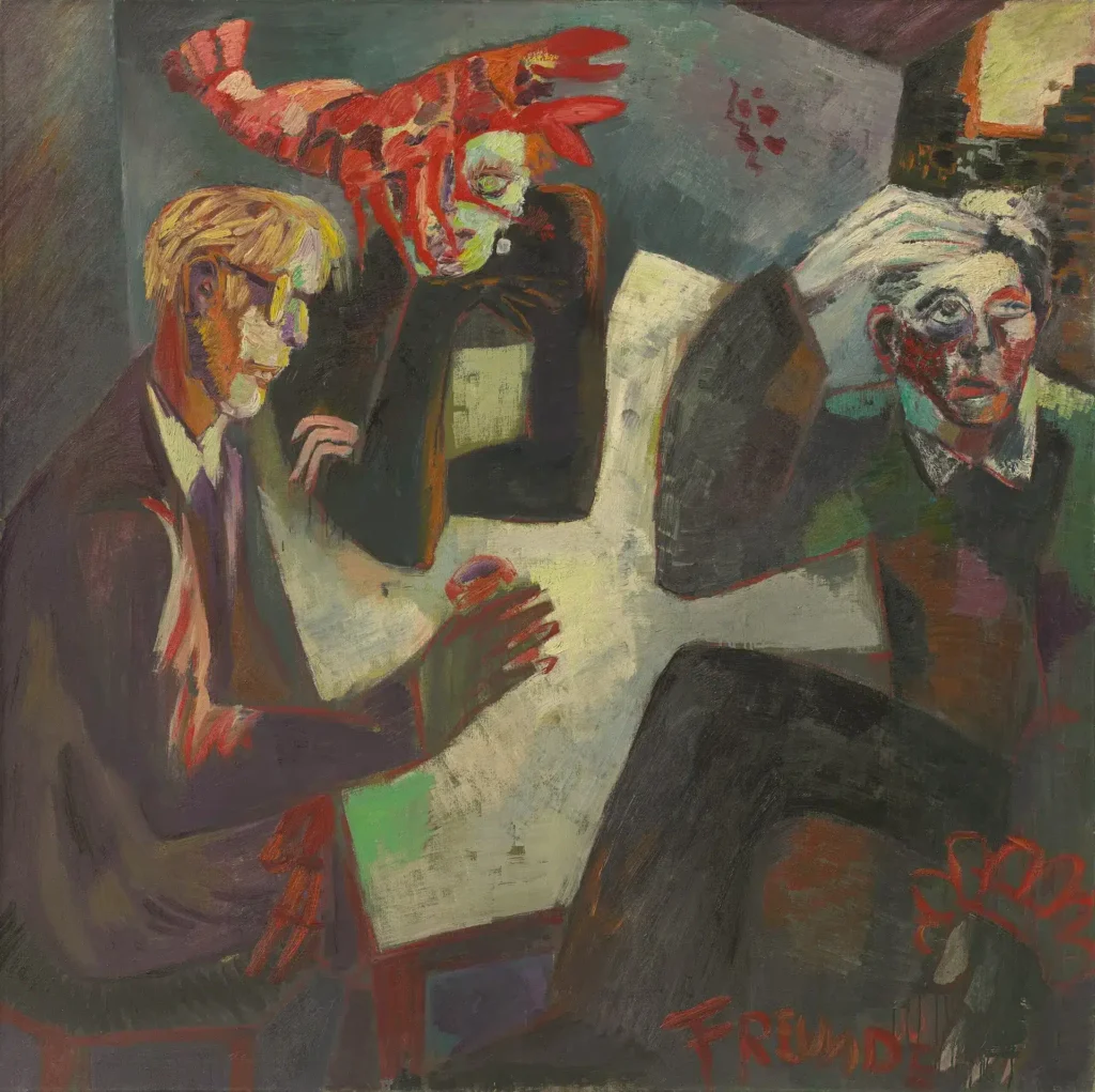 Ralf Kerbach, Dresdner Freunde, 1983/84. Sammlung Hasso Plattner © VG Bild-Kunst Bonn 2024