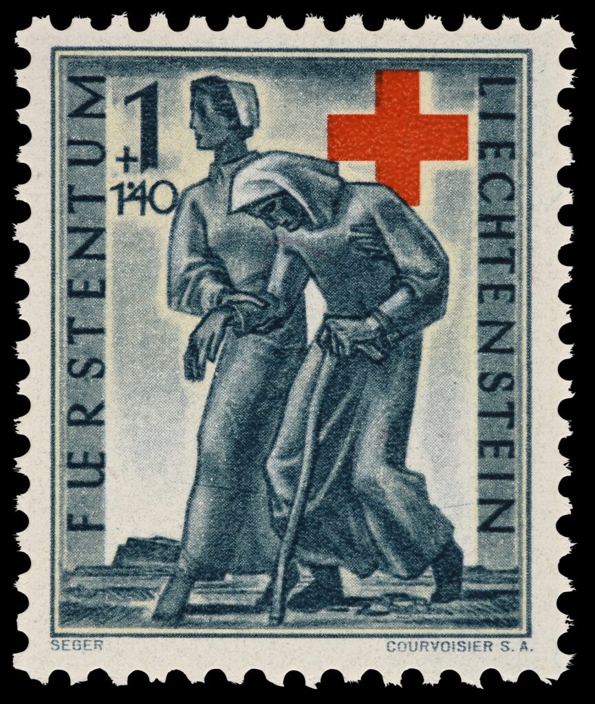„Altershilfe“. Gründung des Liechtensteinischen Roten Kreuzes. Josef Seger 1945. © Liechtensteinisches LandesMuseum